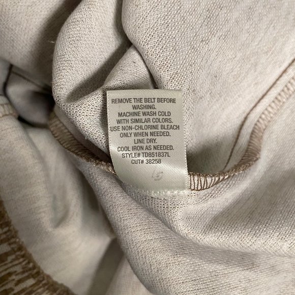 Dress Barn Brown Sleeveless Midi Dress with Belt, Size 16, Pre-owned - Picture 8 of 8